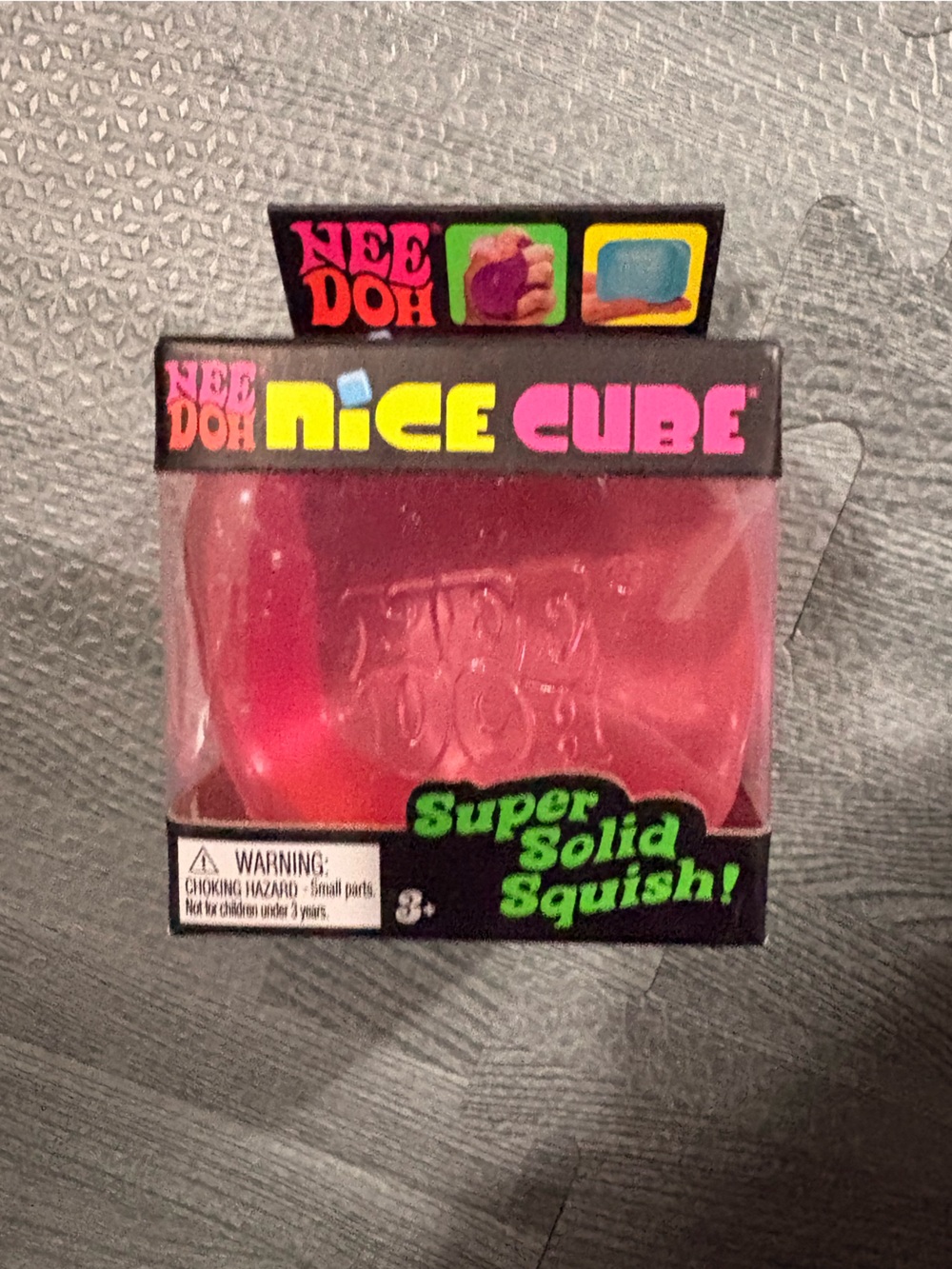 Nee Doh Nice Cube Super Solid Squish - Pink